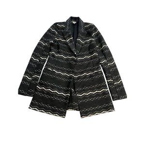 Hanne Bloch Knit Blazer in Black White